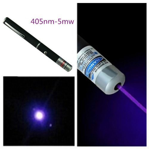 Powerful laser pointer pen visible beam light 5mw high power 532nm purple new for sale
