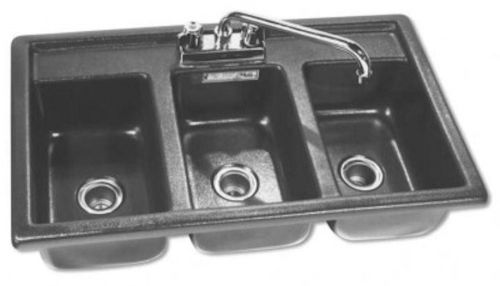 Three compartment drop-in sanitizing sink bhs – 1727 for sale