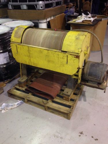 Vintage drum sander floor model 1750rpm 220/440 3 ph heavy duty one of a kind for sale
