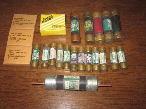 Huge Lot of Large Buss Fuses - Variety