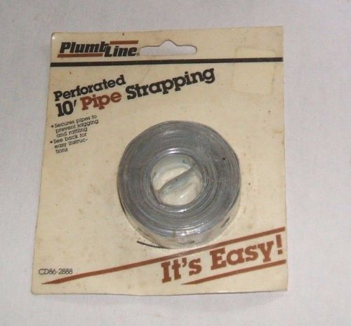 Plumbline Perforated 3/4x10&#039; Pipe Strapping NIP CD86-2888