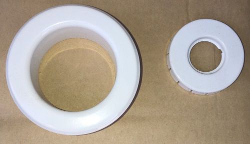 100pcs 1/2&#034; ips sprinkler recessed escutcheon white 2 pc tfp style 10 567014010 for sale