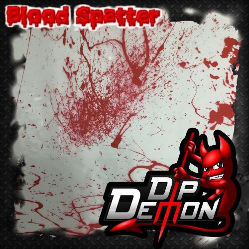 BLOOD SPATTER HOMICIDE DROPS HYDROGRAPHIC WATER TRANSFER FILM HYDRO DIP DIPPING