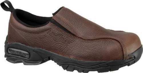 Size 12 Work Shoes, Women&#039;s, Brown, Steel Toe, Nautilus Safety Footwear
