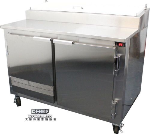 Coolman commercial 2- door refrigerated pizza prep table s.s top  48&#034; for sale