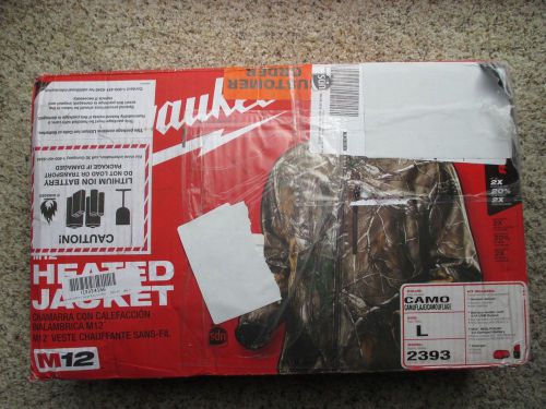 Milwaukee 2393-L M12 12V Cordless Camo Heated Jacket Kit, Size Large