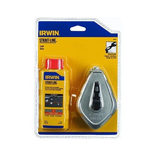 Irwin tools strait-line 64497 aluminum refillable chalk line reel with 4-ounce for sale