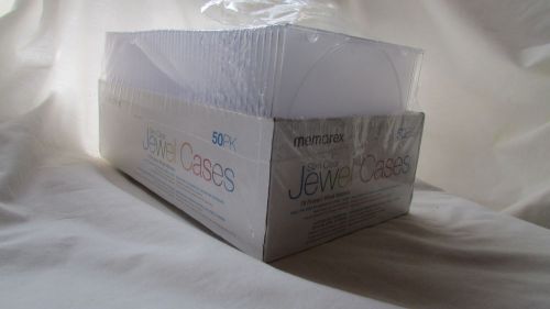 Memorex Slim Jewel cases Slim Clear 49 PK  OPENED