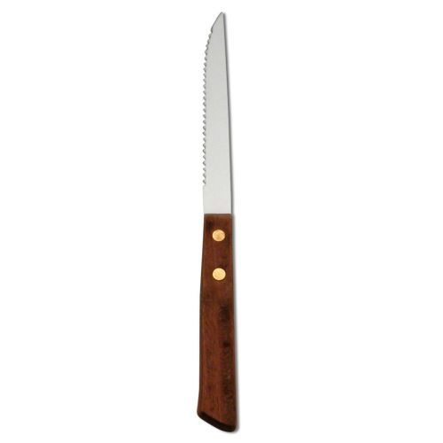 36 DELCO B614KSSF WOODEN HANDLE STEAK KNIFE