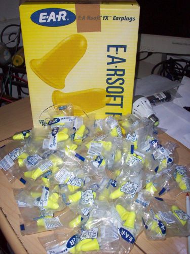 Earplugs 50 Yellow pairs E-A-R soft FX Earplugs.