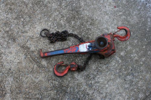 Jet tools mini-mite puller 1.5-ton lever hoist 5&#039; chain block heavy duty for sale