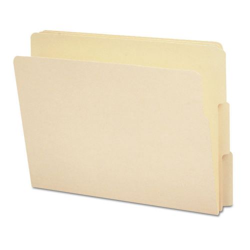 Smead End Tab File Folder, 1/3 Tab, Assorted, Letter, Manila, 100/box