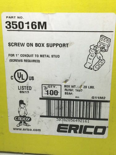Erico Screw On Box Support Caddy 35016M (Box of 76)