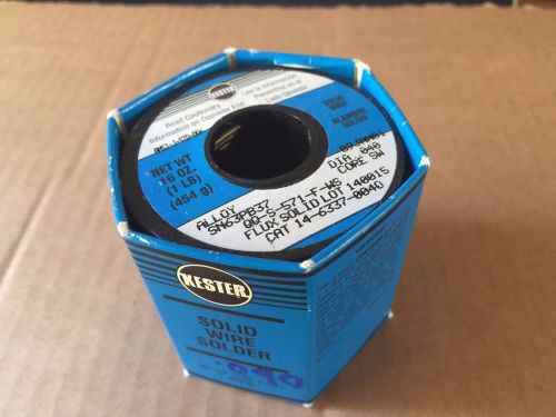 Kester solder 1 lb solid wire alloy sn63pb37 qq-s-571-f-ws dia. 0.040&#034; for sale