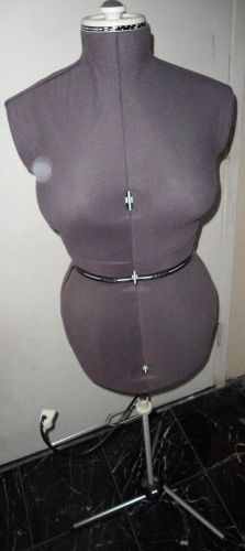 Adjustable sewing dress form w/ stand and chalk hem marker pump for sale
