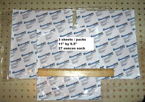 New Polar Pack frozen gel foam 3 ice packsThermo Safe 11X9.5X0.5&#034; Mod FPP56