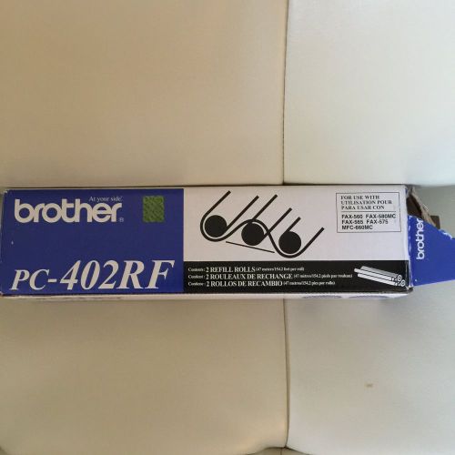 Brother PC-402RF Thermal Fax Ribbon, NEW BOX