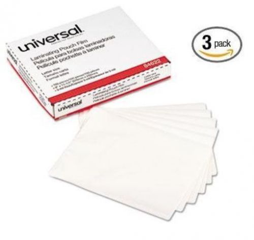 3 Mil Clear Letter Size Thermal Laminating Pouches 9 X 11.5 Qty 100 UNV84622