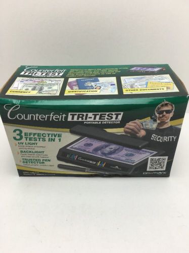 Dri Mark Products Tri-Test Ultraviolet Counterfeit Detection System, Black