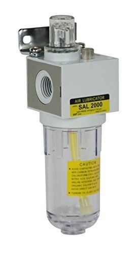 Pneumaticplus sal2000m-n02b compressed air lubricator, 1/4&#034; pipe size, npt-metal for sale