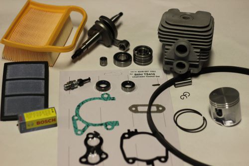 Stihl TS420 Cylinder and Piston, Crankshaft Overhaul / Rebuild Kit w/ Gaskets