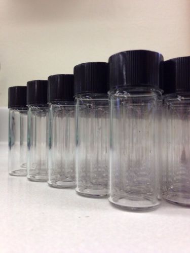 (85) 12ml (3 dram) Clear Glass Standard Vials with Caps