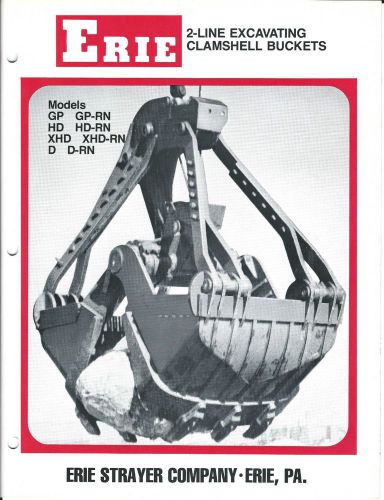 Equipment Brochure - Erie - 2-Line Excavating Clamshell Bucket  (E3032)