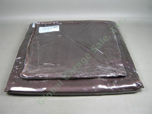 5 Square 60&#034; 71&#034; Chocolate Coffee Brown Matte Satin Wedding Cater Tablecloth Lot