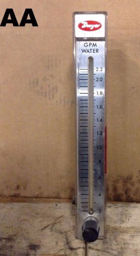 Dwyer rmc-142-ssv water flow meter 10&#034; scale 0.2-2.2gpm 35psi 130f for sale