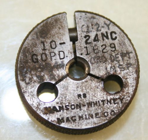 10-24NC Thread Ring Gage GO P.D .1629 Hanson-Whitney Machinist Tool