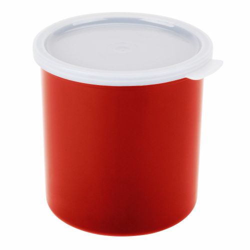 Cambro CP12-416 Plastic Solid Crock with Lid, 1.2-Quart, Cranberry