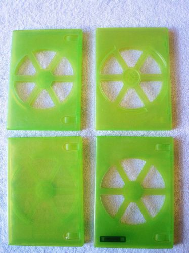 4 XBox 360 GREEN Empty DVD Game Box Cases - used