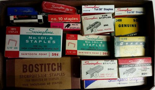 Lot of vintage staples