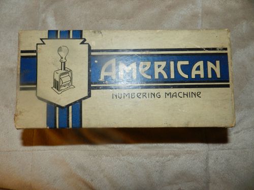 Vintage American Numbering Machine In Original Box Model 111, Fast Shipping, USA