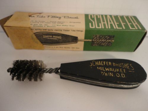 Schaffer Milwaukee vintage copper tube fitting brush tool 7/8 in.