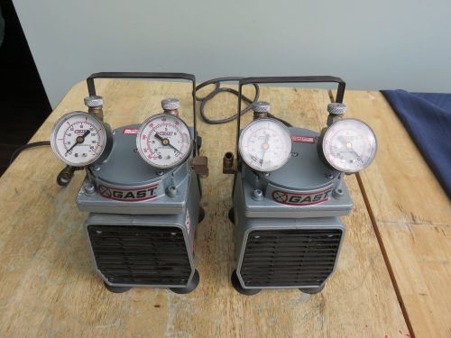 Gast DOA-P104-AA Vacuum Pump With Gauges 2 available GUARANTEED