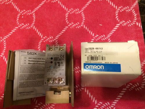 1PC  NEW In Box  Omron  S82K-00712  switching power supply