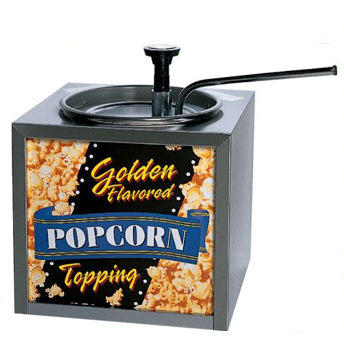 NEW BUTTERY POPCORN TOPPING DISPENSER with LIGHTED SIGN