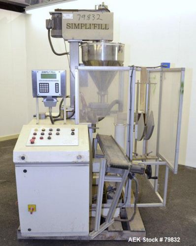 Used- Curtis Packaging Machinery Service Model Simpli Fill Powder Auger-Filler f
