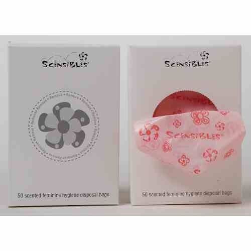 Scensibles Scented Feminine Hygiene Disposal Bags,(2) Packs Of (50).