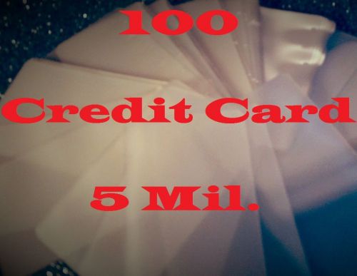 100 Credit Card Laminating Laminator Pouch Sheets .  2-1/8 x 3-3/8  5 Mil