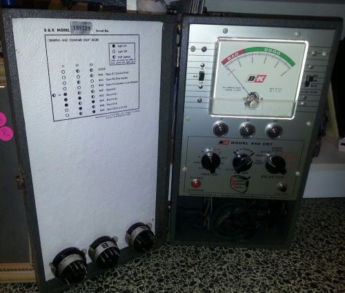 B&amp;K Model 440 Cathode Rejuvenator Tester CRT - ORIGINAL BOX &amp; MANUAL