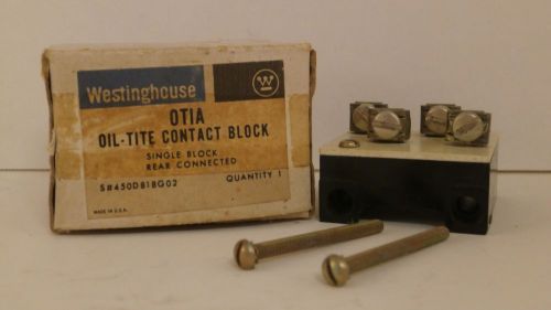 WESTINGHOUSE OTIA OIL-TITE CONACT BLOCK 450D818G02 *NEW/OLD SURPLUS IN BOX*