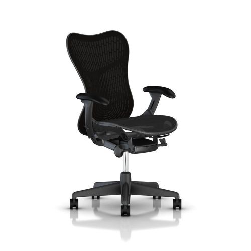 Herman Miller Mirra 2 Chair: Tilt Limiter - Adj Arm - Standard Carpet Caster