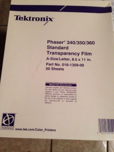 Tektronix Standard Transparency Film 8.5&#034; x 11&#034;  lot of 11 Phaser 340/350/360