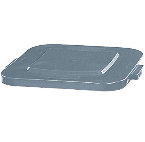 Rubbermaid commercial fg353900gray hdpe brute square lid for 3536 container g... for sale