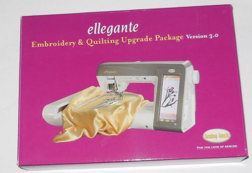 Baby Lock Ellegante Embroidery &amp; Quilting Feet Upgrade Package Version 3.0 New
