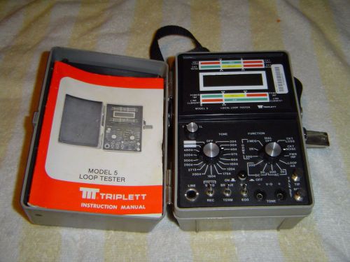 Triplett Model 5 Local Loop Tester with manual