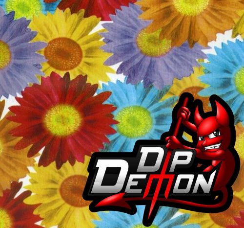 DIP DEMON LARGE COLORFUL FLOWERS HYDROGRAPHIC WATER TRANSFER FILM HYDRO DIPPING