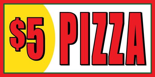 4&#039;x8&#039; $5 Pizza Bar Italian Restaurant Food Vinyl Banner Sign